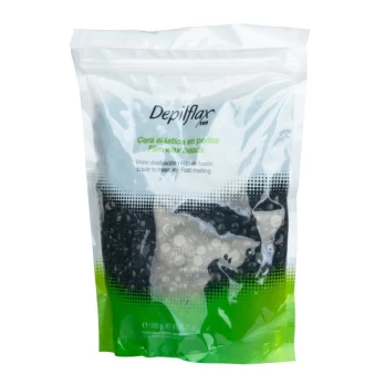 Kietasis vaškas granulėmis Depilflax Juodas, 1 kg