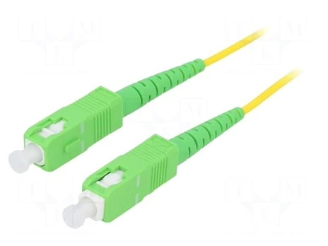 Fiber patch cord | OS2 | SC/APC,both sides | 10m | LSZH | yellow