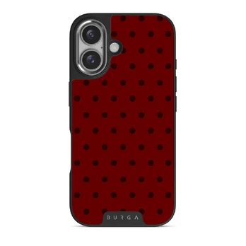 Red Velvet - iPhone 16 Case, Elite Dark (MagSafe) / Silver