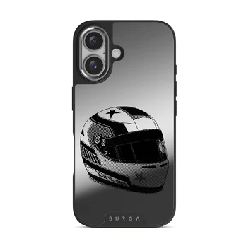 Pit Stop - iPhone 16 Case, Elite Mirror Dark (MagSafe) / Silver