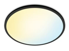 WiZ - Superslim Smart Ceiling Light  - Black 22W kaina