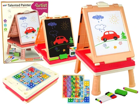 Piešimo - žaidimų lenta Artist Drawing Board, raudona