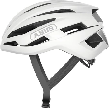 Dviratininkų šalmas universalus Abus Stormchaser Ace, balta sp., S