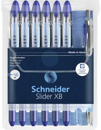 Schneider Kugelschreiber Slider Basic XB Rave 6er Blau