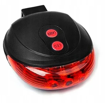 Db raudonas led dviračio žibintas laser o6p14