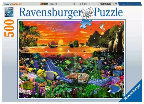 Ravensburger dėlionė „Vėžlys rife“, 500 det.