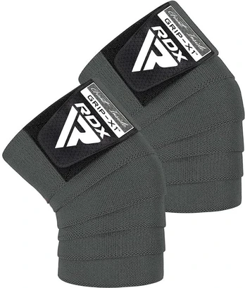 Tvarstis RDX Knee Wraps, Universalus, pilka
