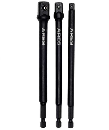 Adapteriai 150mm 3vnt 1/4",3/8",1/2"