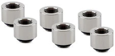 Thermal Grizzly DeltaMate Extender Fitting – MF14, Gloss nickel, 6er-Pack
