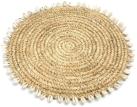 Bazaar Lėkštė lėkštutė, Raffia kriaušė, 0,38x0,38 m, Natūrali