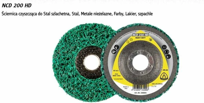 KLINGSPOR VALYMO RATAS 125mm NCD 200 HD
