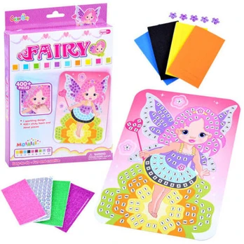 Kūrybinė lipdukų mozaika Fairy