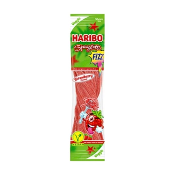 Guminukai HARIBO, Spaghetti, Strawberry sour, 200 g