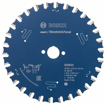 Bosch Disk.pjūkl.diskas Sandwic 165 x 20 x 2.0/1.6 x 30