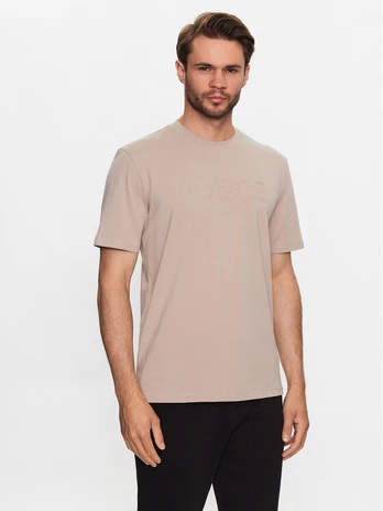 Guess Marškinėliai Alphy Z2YI11 J1314 Smėlio Regular Fit