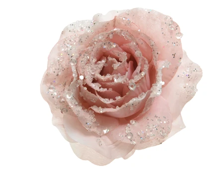 Dirbtinė gėlė, rožė Decoris, rožinė sp., 8.5 cm