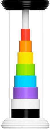 Fat Brain Toys Flipty – apverčiamas sensorinis žaislas-barškutis