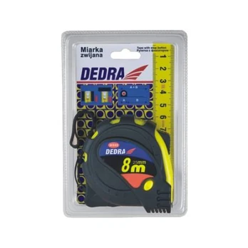 Dedra POP matavimo juosta 8m 25mm geltona - M858