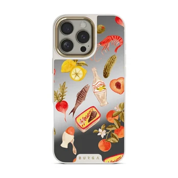 Al Fresco - iPhone 16 Pro Case, Elite Mirror Light (MagSafe) / Gold