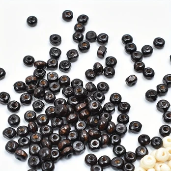 Mediniai karoliukai, 【M003(dark brown)】
