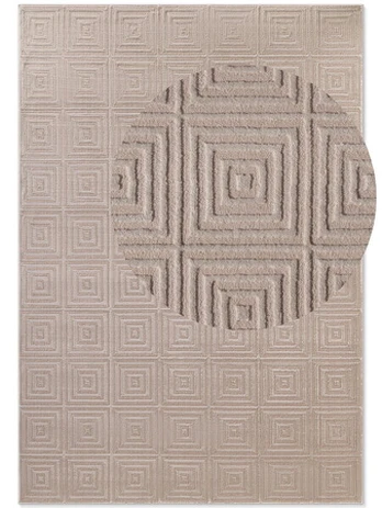 Elle Decoration modernus kilimas Perles Romby beige 160x235 cm