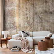 Fototapetas Artgeist Abstract Beige - Background With Black Textured Concrete Patterns, 250 cm x 175 cm kaina
