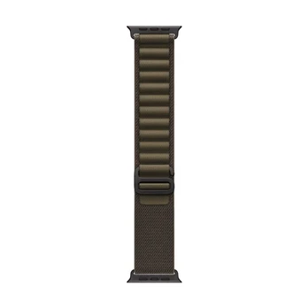 Apple Watch 49mm Dark Olive Alpine Loop - Medium - Juodas Titanium Finish - MKDX4ZM/A