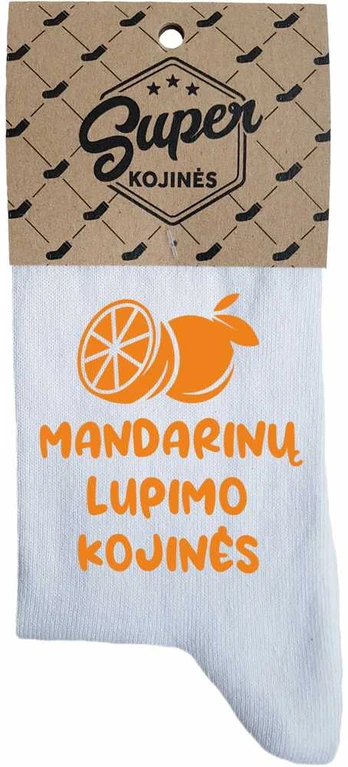 Moteriškos kojinės "Mandarinų lupimo kojinės"