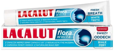 LACALUT Flora Baltas Pasta do zębów 75 ml kaina