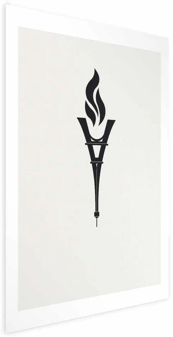 Artgeist Plakatas - Torch Shaped Like the Eiffel Tower