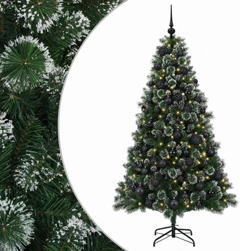 Dirbtinė Kalėdų eglutė su burbulais 240 cm 300 LED Šilta balta