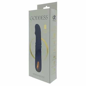 GODDESS Afrodite Up & Down Vibrator with Rotating Beads, 22.3cm, Pink