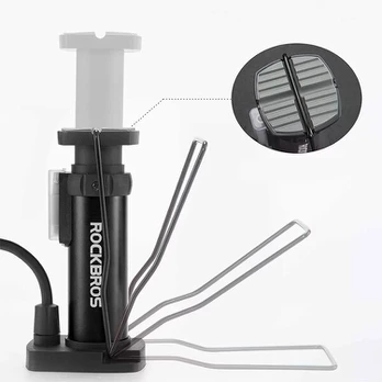 Rockbros 42610002001 grindinimo siurblys su manometru, juodas