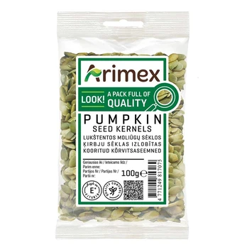 Lukštentos moliūgų sėklos ARIMEX, 100 g