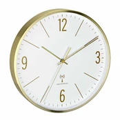 Analog clock TFA-Dostmann 60.3534.53 round 30cm gold battery AA 1.5V kaina