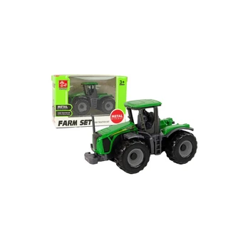 Lean Toys Žemės ūkio transporto priemonių traktorius Žalias traktorius