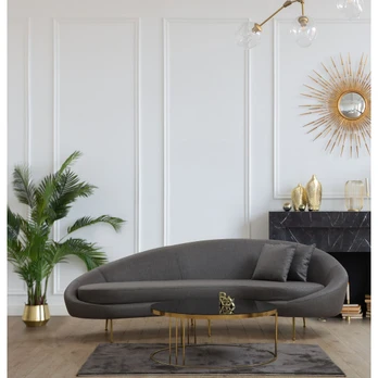 Trivietė sofa Eses-Dark Grey Tamsiai pilka