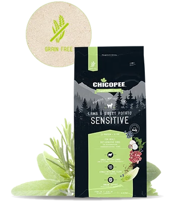 CHICOPEE Holistic Nature Line Sensitive suagusiems su ėriena ir bulvėmis