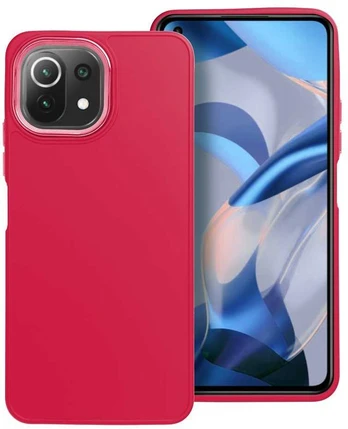Dėklas Oem FRAME Case for Xiaomi Mi 11 Lite 5G / Mi 11 Lite LTE ( 4G ) / Mi 11 Lite NEmagenta