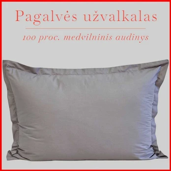 Pagalvės užvalkalas - 70x70 cm. be užtrauktuko