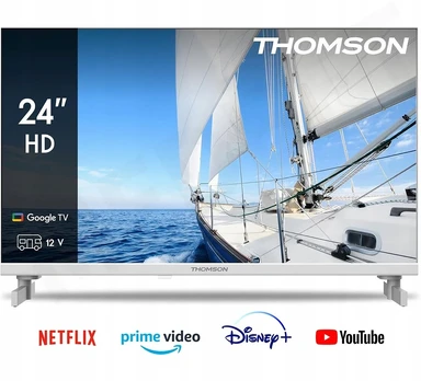 Televizorius 12v Smart Thomson 24hg2s14 24 colių Bluetooth Wifi Google Tv Dvbt2