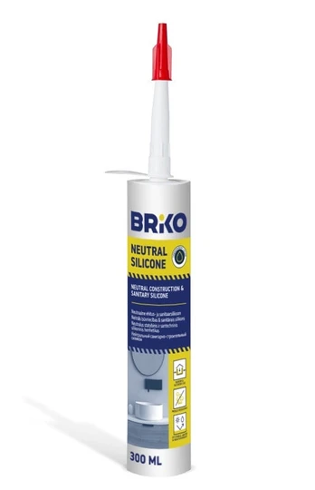 Hermetikas Briko Neutral Silicone, 300 ml, skaidrus