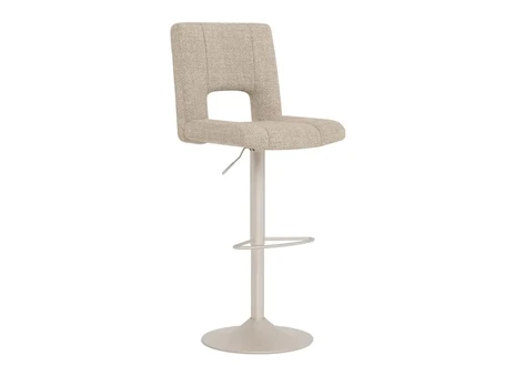 Sylvia bar stool, Seat beige Basel 24, Base steel matt grey, 2-Pack