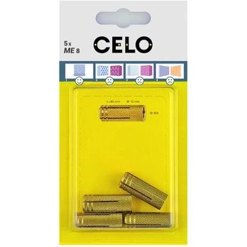 CELO ME 8-30 lizdinis žalvarinis kištukas