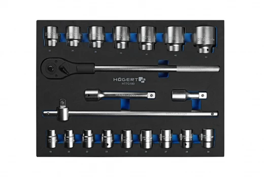 3/4" ratchet tool set, 20 pcs, EVA insert