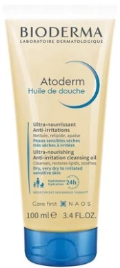 Dušo aliejus Bioderma Atoderm, 100 ml kaina