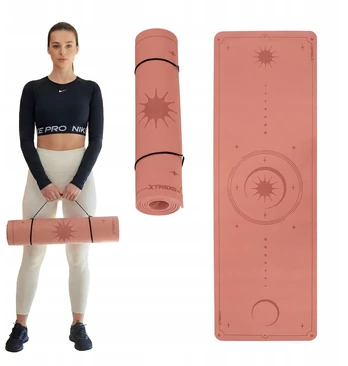 Sportinis kilimėlis Xtrexo, 183 × 61 cm, raudonas