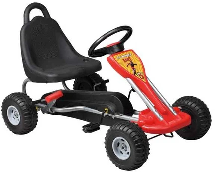 MegaLeg Pedal GoKart til børn 3-5 år, Rød