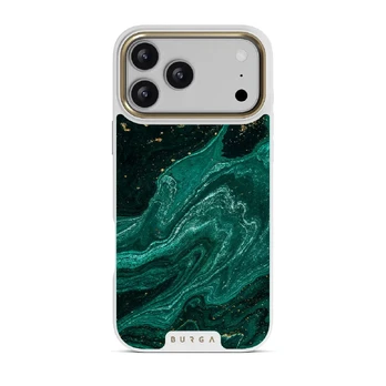 Emerald Pool - Elegant iPhone 17 Pro Max Case, Elite Light (MagSafe) / Gold
