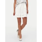 Vero Moda Mini sijonas Pretty 10325239 Balta Regular Fit